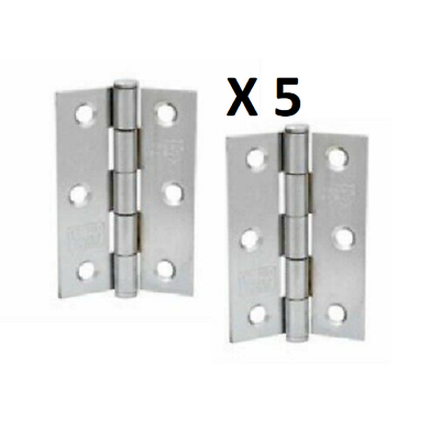 Marketplace JPG companion for Perry Shield Grade CE7 Zinc 3" Certifire Fire Door Butt Hinge with Spun Pin - FD60 (No Screws) - 75mm