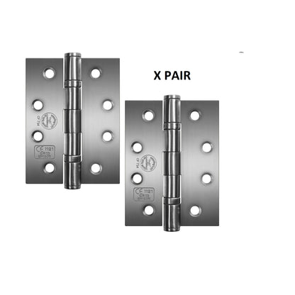 Marketplace JPG companion for Perry Satin 100mm Stainless Steel Ball Bearing Fire Door Hinges - Grade 13 CE Marked - 4"