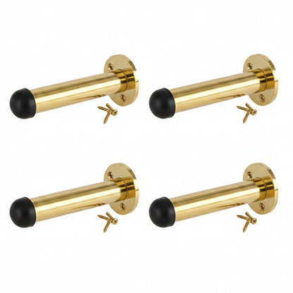 Marketplace JPG companion for Brass Finish Door Stop Straight Long Wall Mount Skirting Board Rubber Stop - 76mm