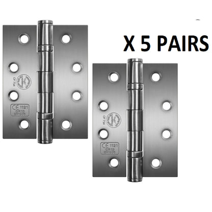 Marketplace JPG companion for Perry Satin 100mm Stainless Steel Fire Door Hinges - Grade 11 CE Marked - 2.0mm