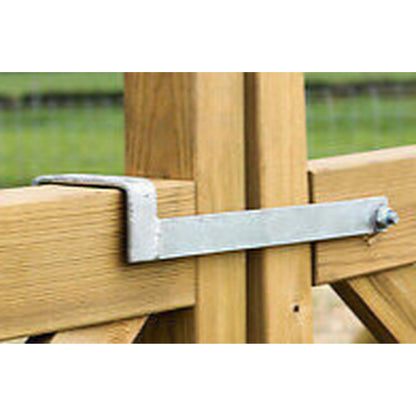 Marketplace JPG companion for Throw Over Loop Gate Latch 12" Heavy Duty Galv 3" Wide for Horse Stables Barn - 300mm