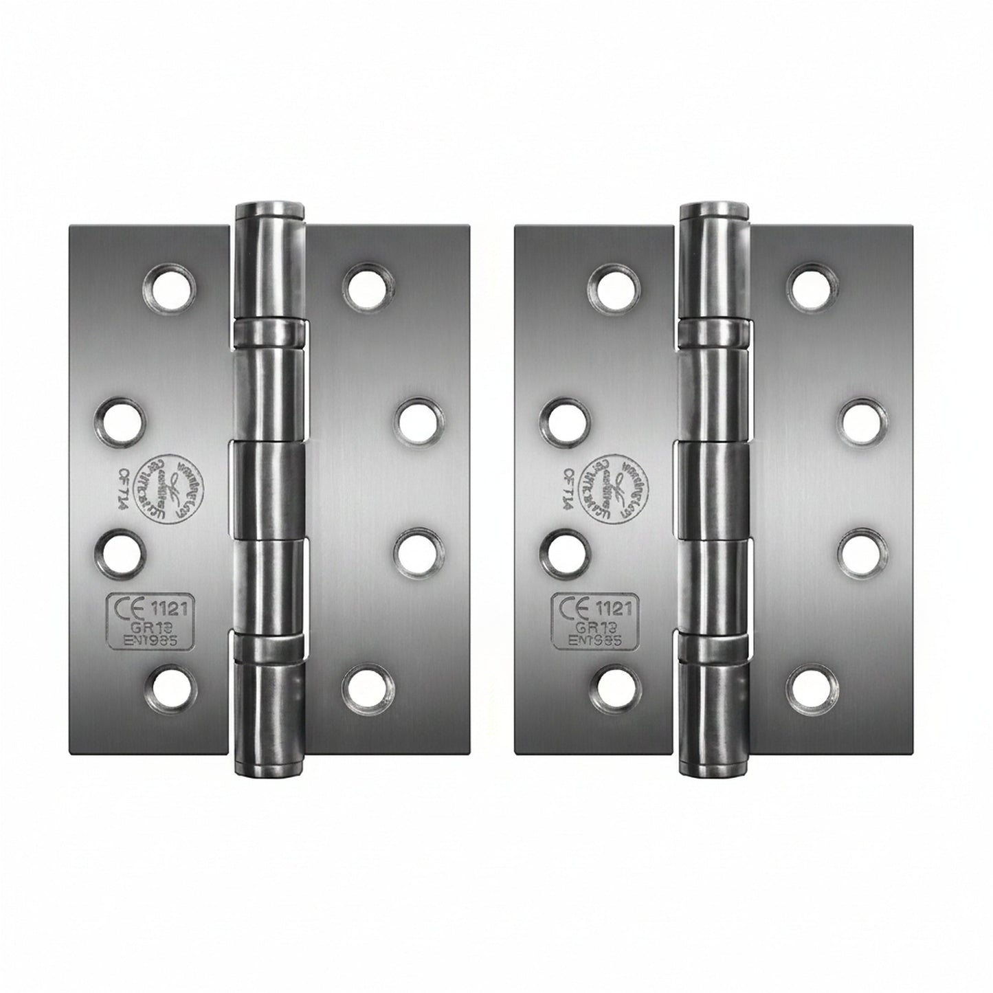Marketplace JPG companion for Perry Satin 100mm Stainless Steel Fire Door Hinges - Grade 11 CE Marked - 2.0mm