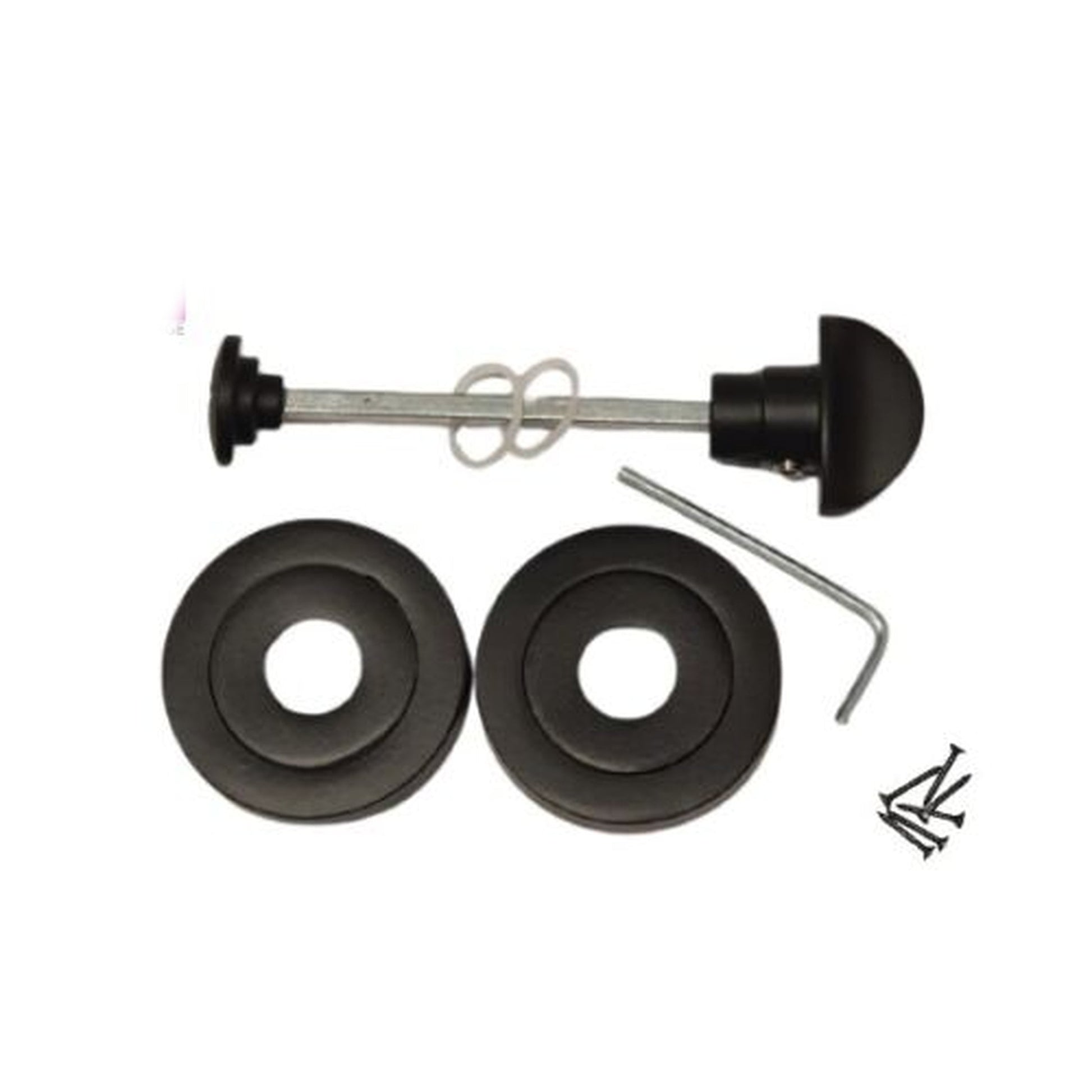 Marketplace JPG companion for Bathroom/WC Door Thumb Turn & Release Matt Black - 10mm