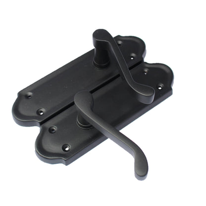 Marketplace JPG companion for Multipack Door Handles Ashford Matt Black Latch Scroll Lever 1/4/6 Pairs - 168mm X 47mm