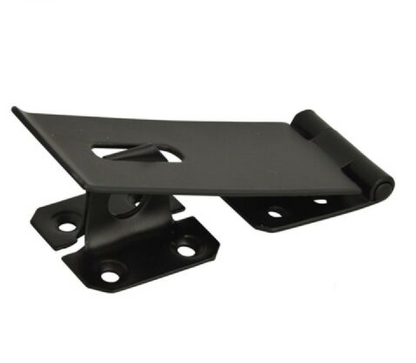 Hasp and Staple 4" 6" Black