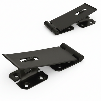 Hasp and Staple 4" 6" Black