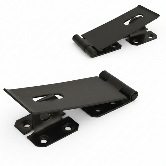 Hasp and Staple 4" 6" Black