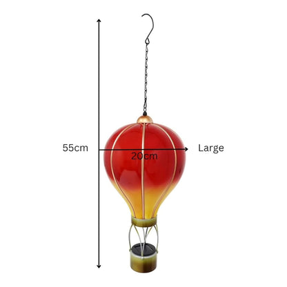 Marketplace JPG companion for Flame Red Solar Hot Air Balloon - Outdoor Hanging LED Light for Garden, Patio & Porch Décor - 45cm x 14cm x 14cm