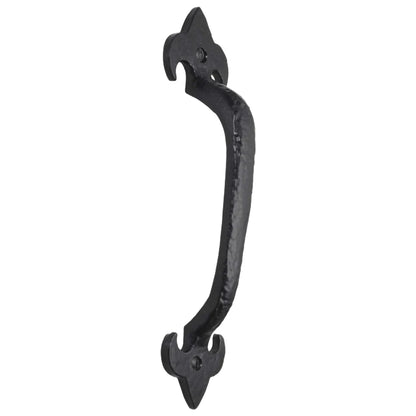 Marketplace JPG companion for Cast Iron Black Antique Pull Handles Fleur De Lys 4" 5" 6" 7" Door Gate Shed with Fixings