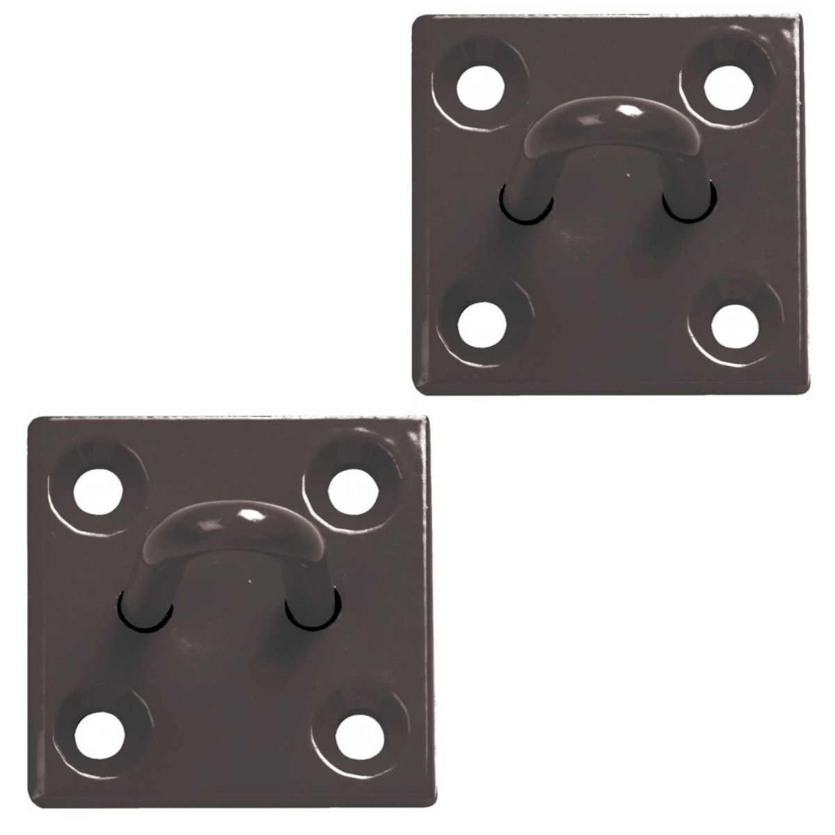 Perry Equestrian 2 Pack Chain Staple on 50mm Plate Stable Tie Up Horse Pony