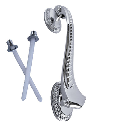 Marketplace JPG companion for Traditional Chrome Georgian Doctor Door Knocker 6" Scroll - 75mm
