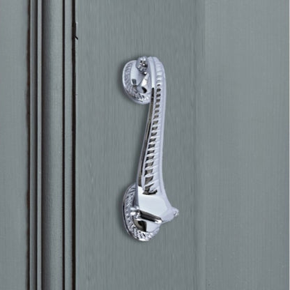 Marketplace JPG companion for Traditional Chrome Georgian Doctor Door Knocker 6" Scroll - 75mm