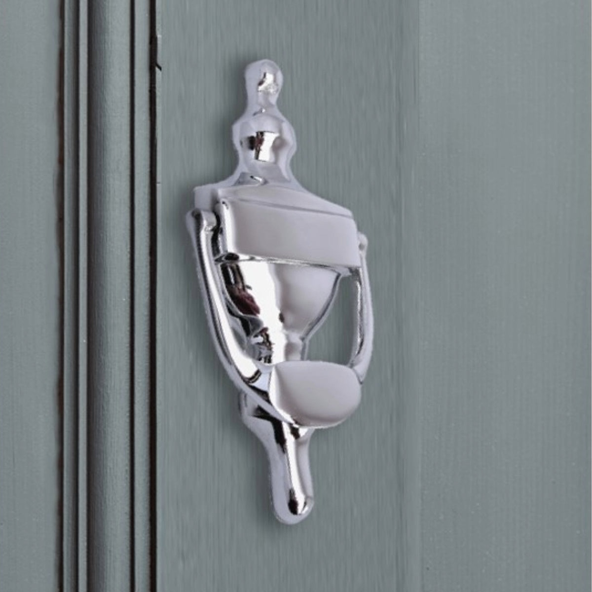 Marketplace JPG companion for Victorian 6" Chrome Solid Brass Urn Style Door Knocker Victorian Front Door - 75mm
