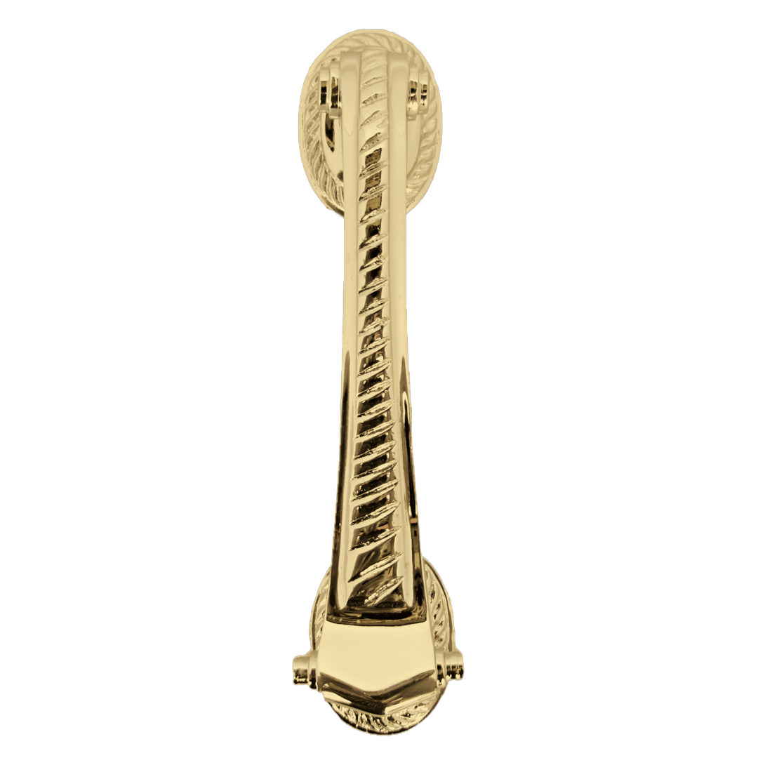 Traditional Brass Georgian Doctor Door Knocker 6" Scroll