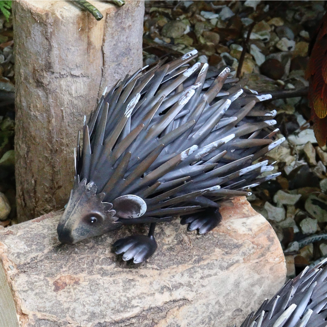 Small Metal Woodland Hedgehog