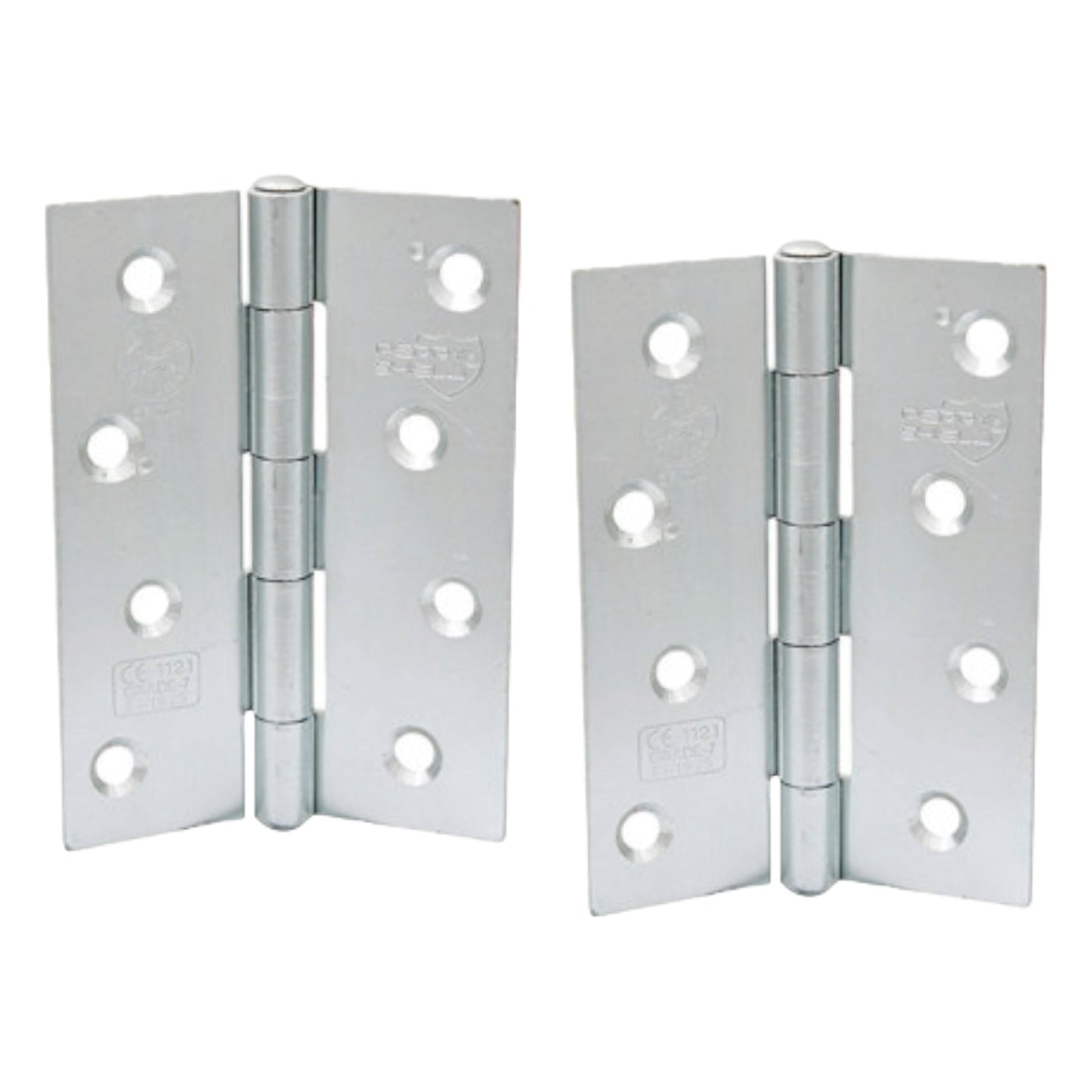Marketplace JPG companion for Perry Shield Grade CE7 Zinc 4" Certifire Fire Door Butt Hinge with Spun Pin - FD60 (No Screws) - 100mm