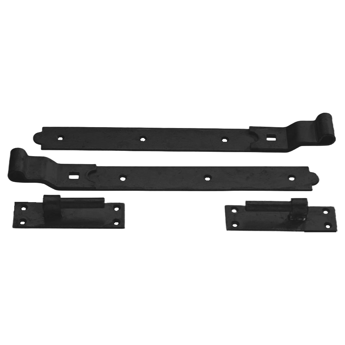 Marketplace JPG companion for Hook and Band Gate & Garage Hinges 8"-36" Cranked Epoxy Black Pair