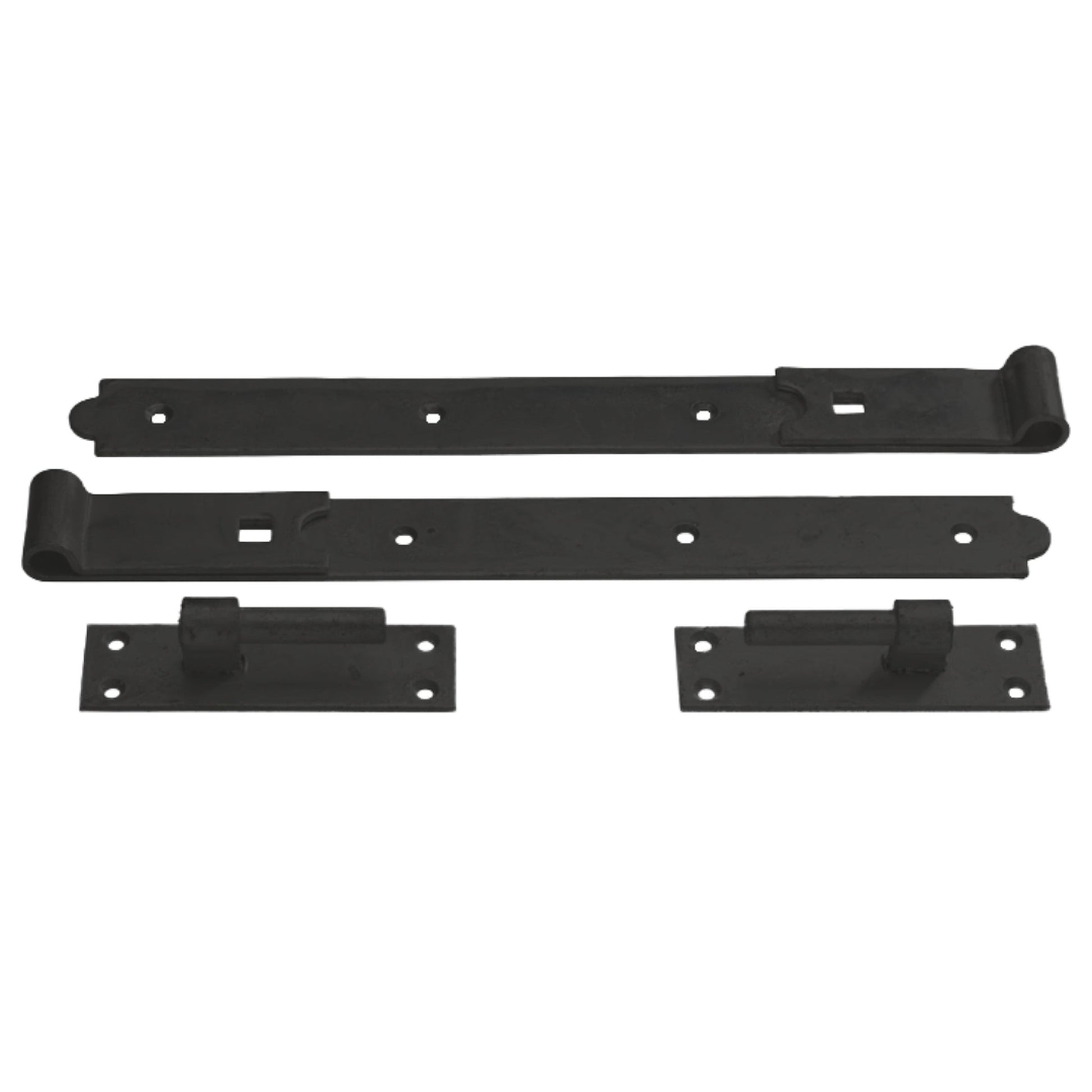 Marketplace JPG companion for Hook and Band Gate & Garage Hinges 8"-36" Straight Epoxy Black Pair