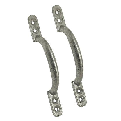 Marketplace JPG companion for Cast Iron Hot Bed Door Handles 6" 7" Galvanised Pull Handle Gates Doors Sheds with Fixings - 150mm