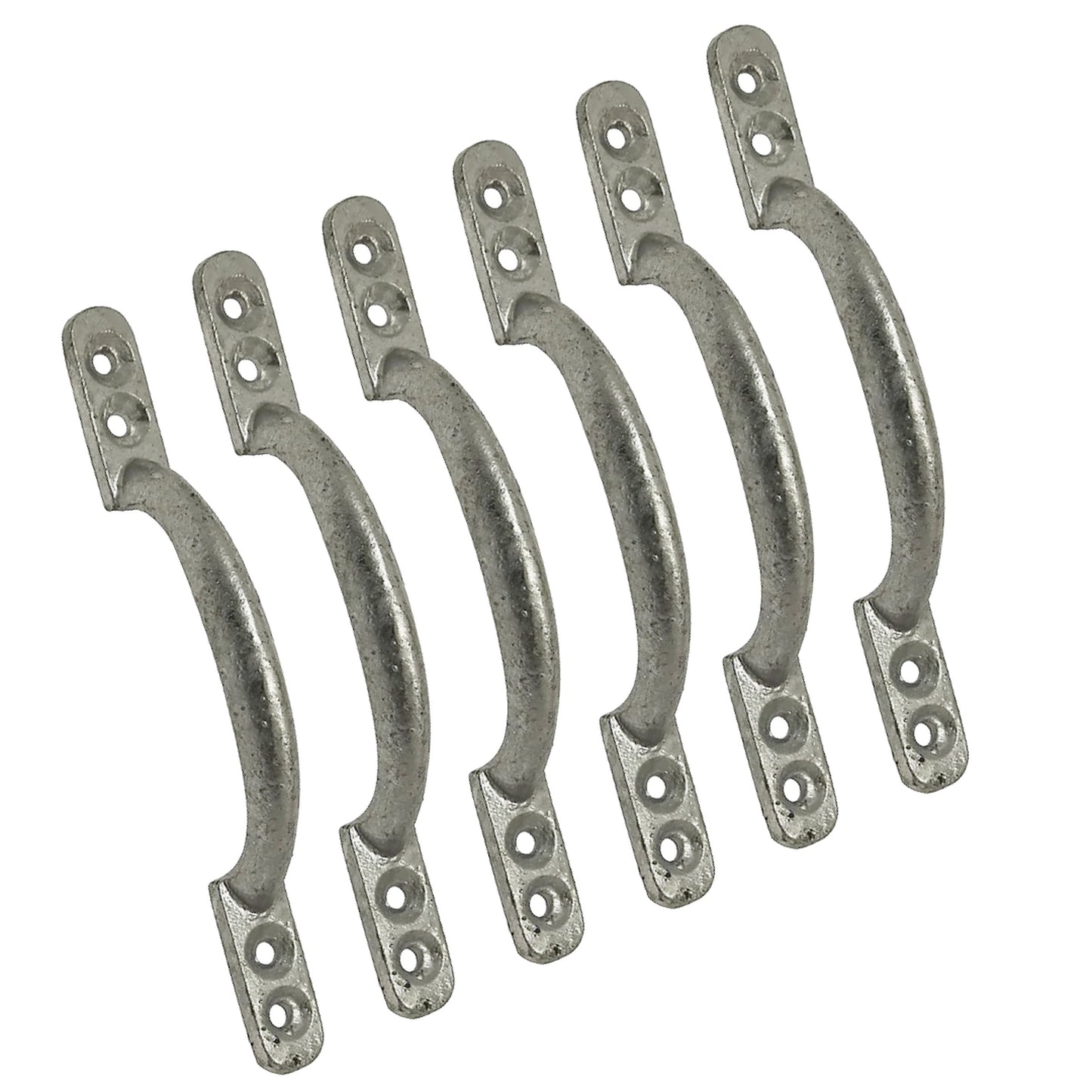 Marketplace JPG companion for Cast Iron Hot Bed Door Handles 6" 7" Galvanised Pull Handle Gates Doors Sheds with Fixings - 150mm
