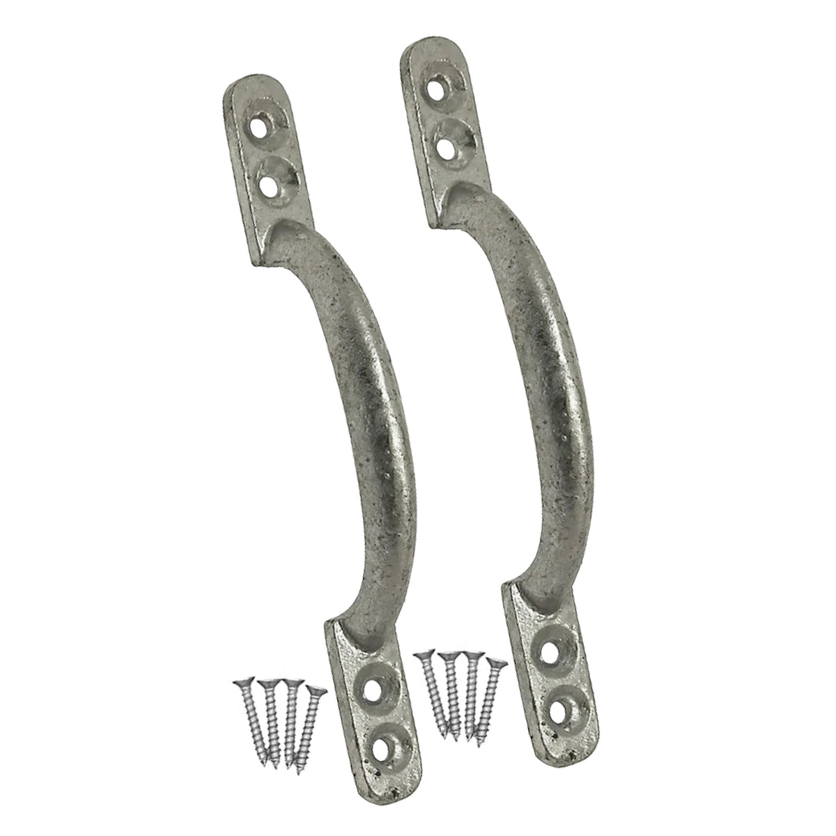 Marketplace JPG companion for Cast Iron Hot Bed Door Handles 6" 7" Galvanised Pull Handle Gates Doors Sheds with Fixings - 150mm