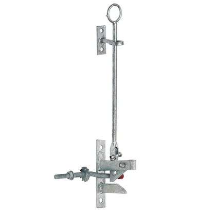 Hunting Lift Gate Catch Self-Locking Auto Latch Kit with Cranked Striker Galvanised