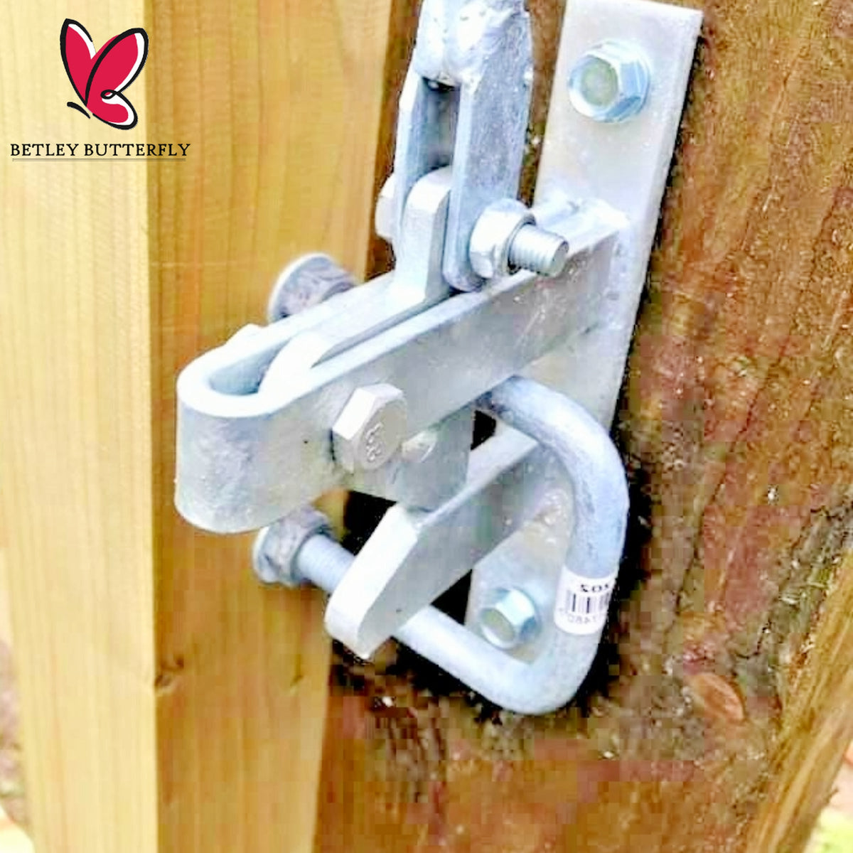 Marketplace JPG companion for Hunting Lift Gate Catch Self-Locking Auto Gate Latch Kit with Cranked Striker Galvanised