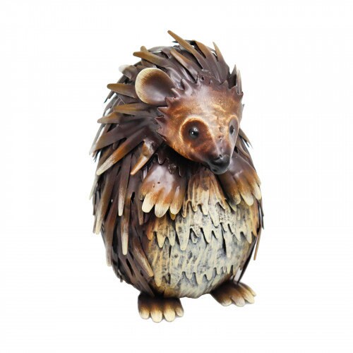 Small Metal Standing Hedgehog