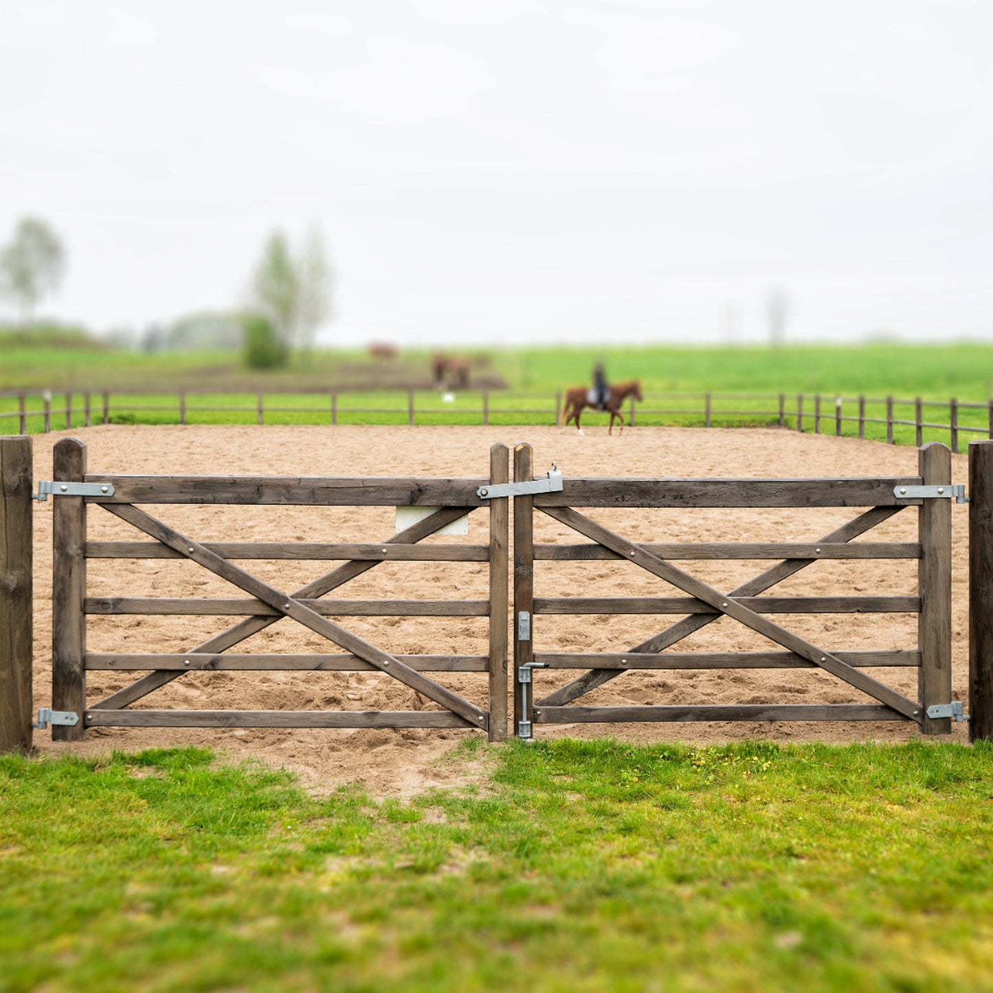 Marketplace JPG companion for Throw Over Loop Gate Latch 14" Heavy Duty Black 3" Wide for Horse Stables Barn - 350mm