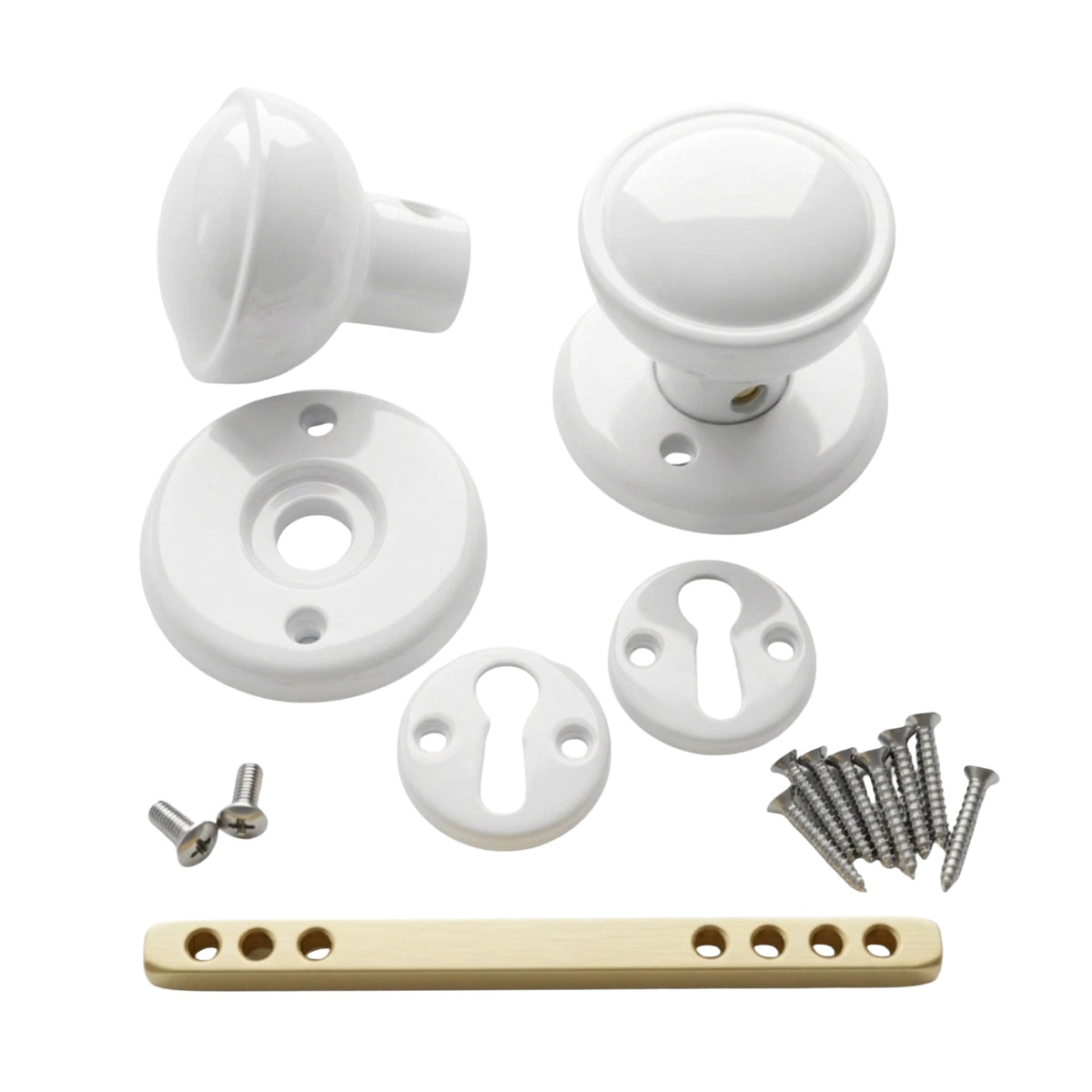Plastic Rim Door Knob Set 50mm