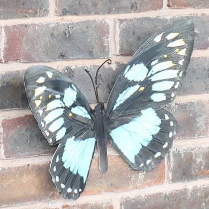 Marketplace JPG companion for Large Metal Butterfly Cyan Blue - 35cm x 25cm