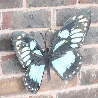 Tesco JPG version for Large Metal Butterfly Cyan Blue - 35cm x 25cm