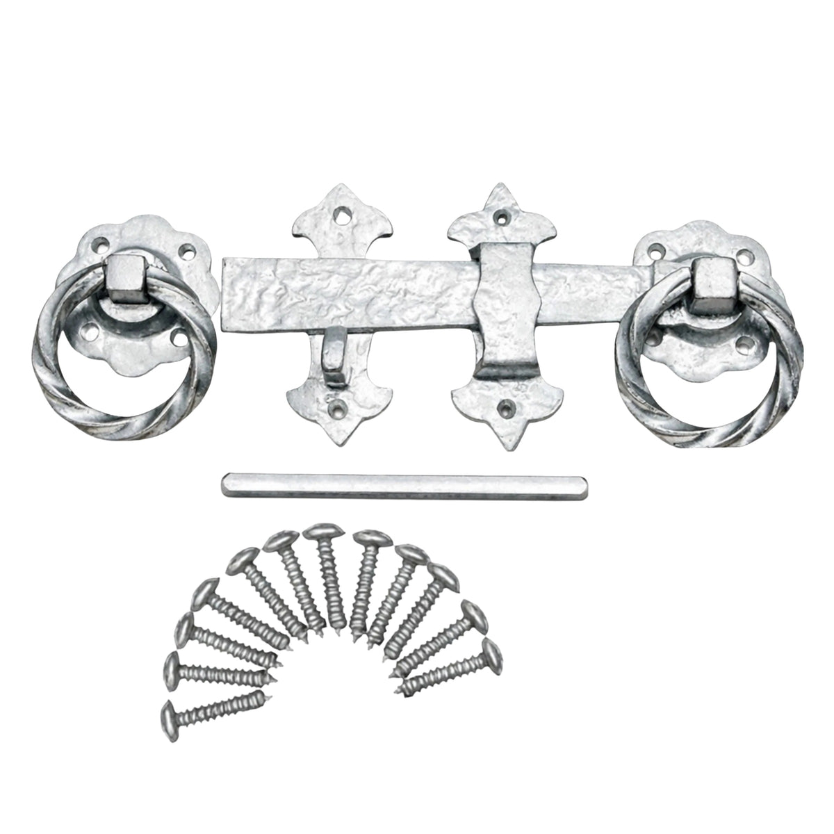 Ornamental Twisted Ring Gate Latch