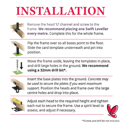 Leveller Flexi Concrete In Support for Uneven Surfaces, Sheds & Garden Buildings