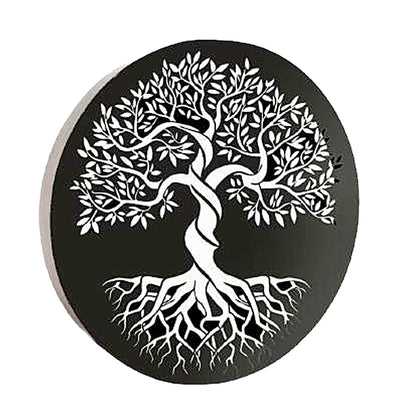 Marketplace JPG companion for Round Tree of Life Solar Wall Panel Metal LED Garden Decor - 40cm x 40cm x 5cm