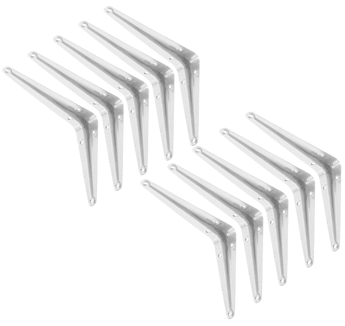 London Shelf Brackets White - Pack of 10