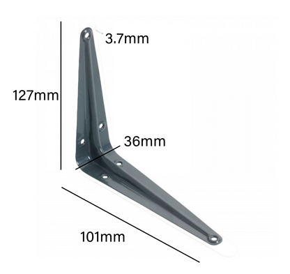 London Shelf Brackets Grey - Pack of 10