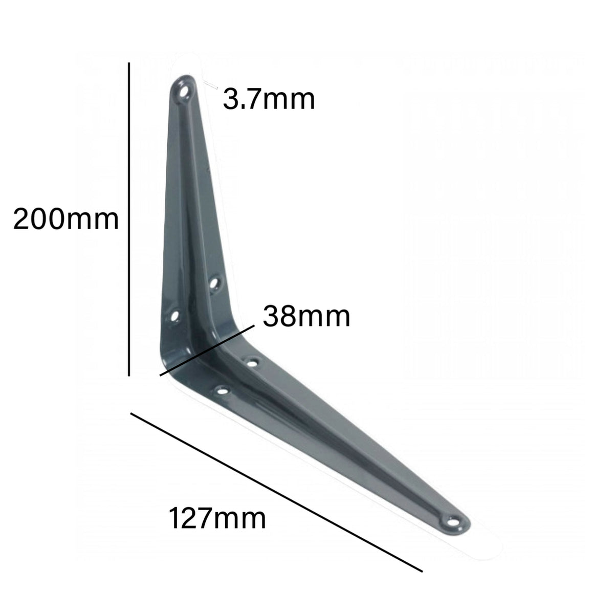 Marketplace JPG companion for London Shelf Brackets Grey - Pack of 10