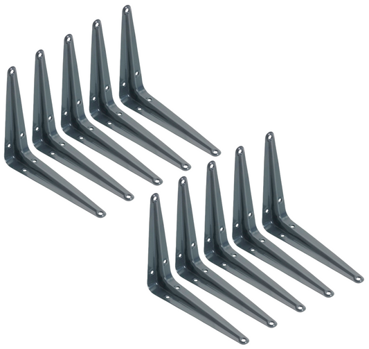 London Shelf Brackets Grey - Pack of 10