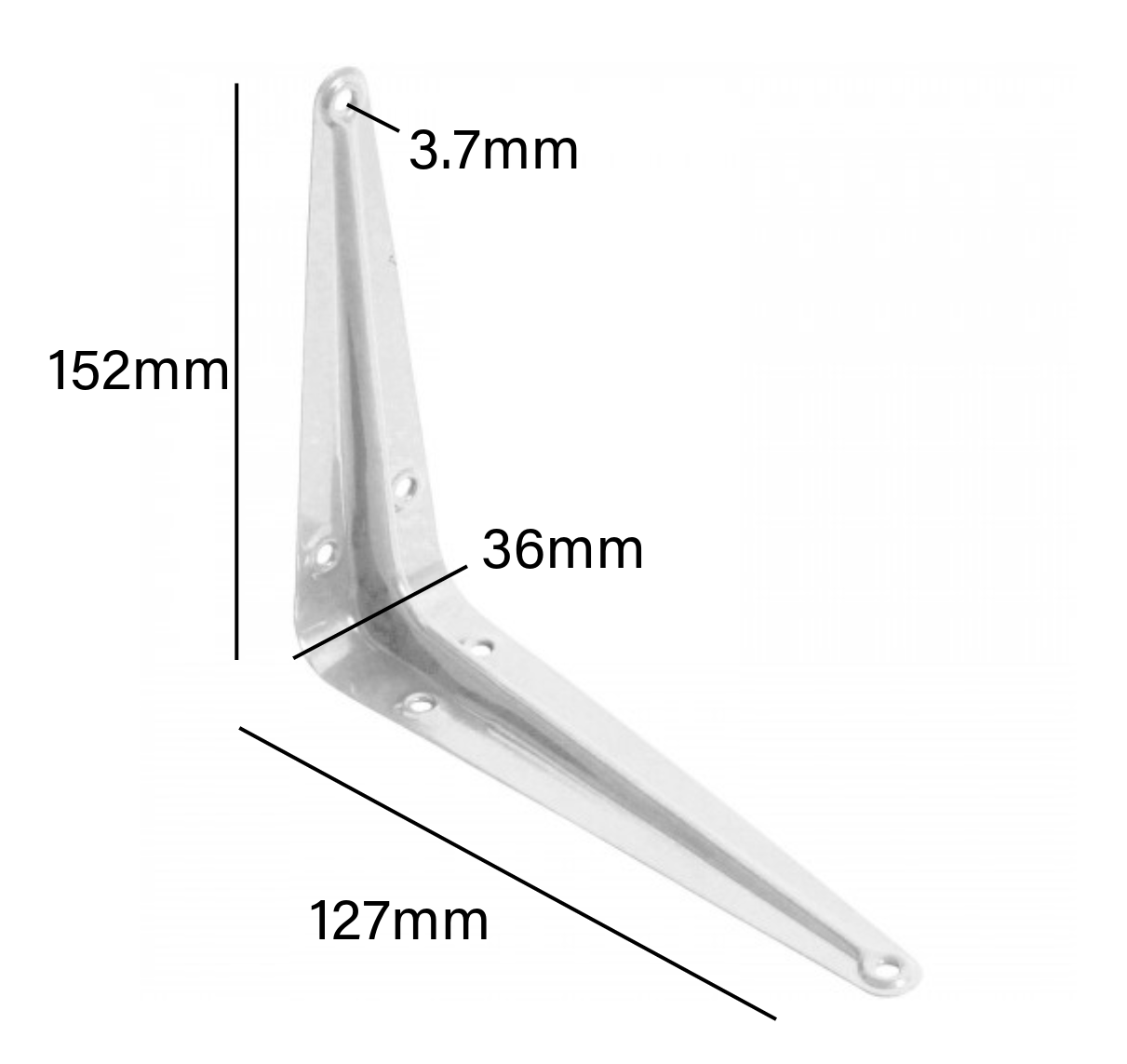 London Shelf Brackets White - Pack of 10