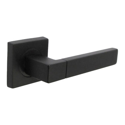 Marketplace JPG companion for Cafri Line Door Handle Matt Black Lever Square Rose Internal Handles + 64mm Latch & Hinges
