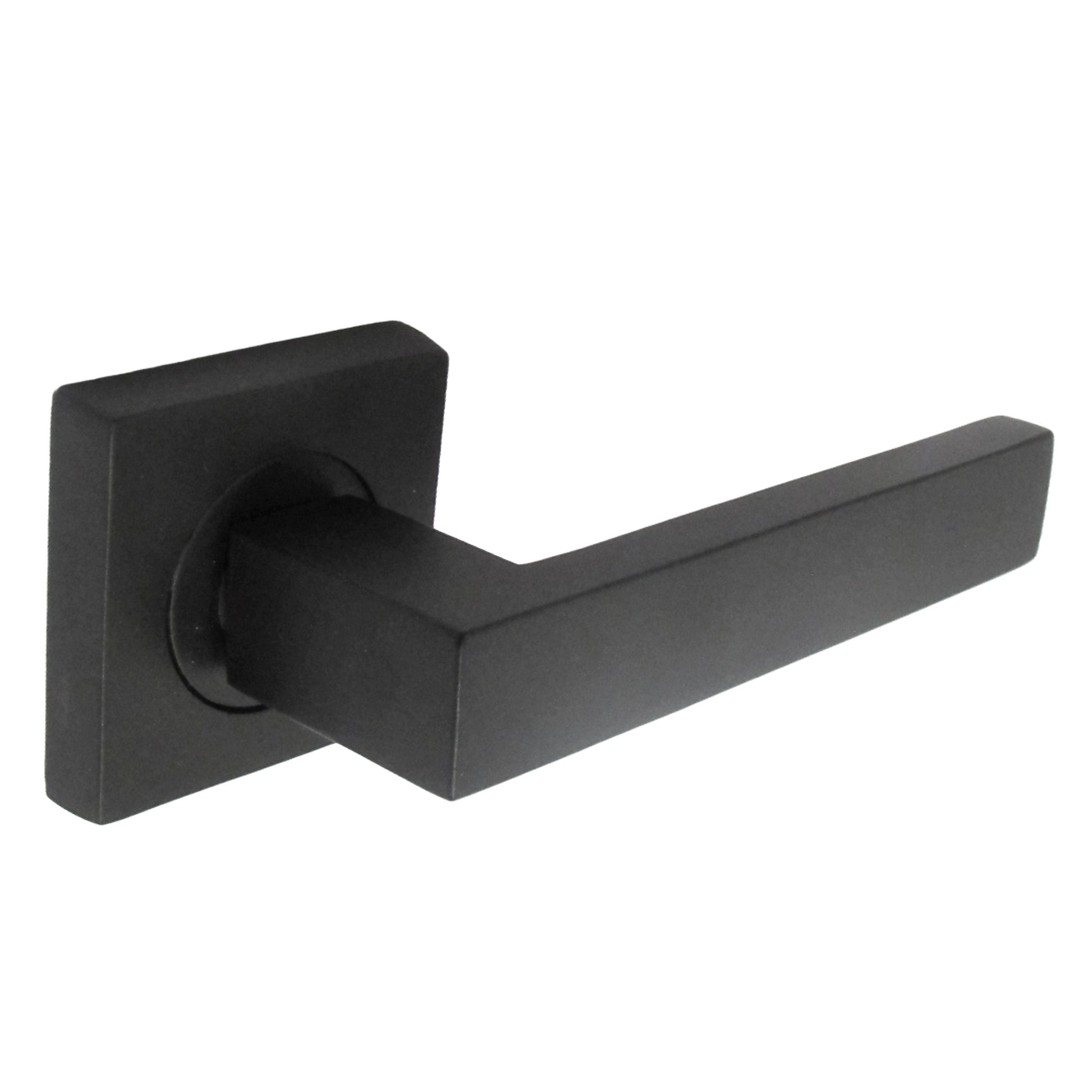 Marketplace JPG companion for Cafri Door Handle Matt Black Rectangular Lever on Square Rose Internal Latch Door Handles