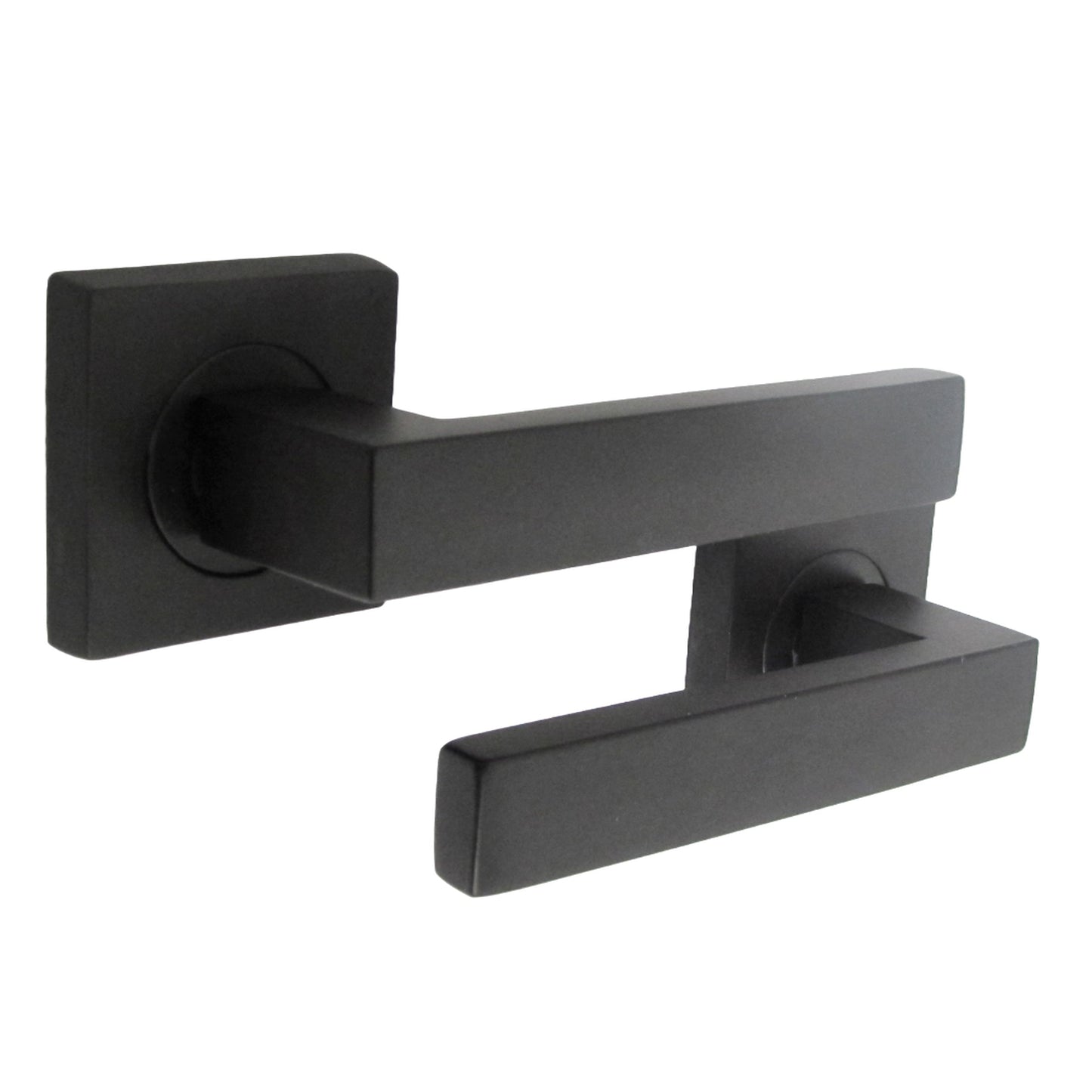 Marketplace JPG companion for Cafri Door Handle Matt Black Rectangular Lever on Square Rose Internal Latch Door Handles
