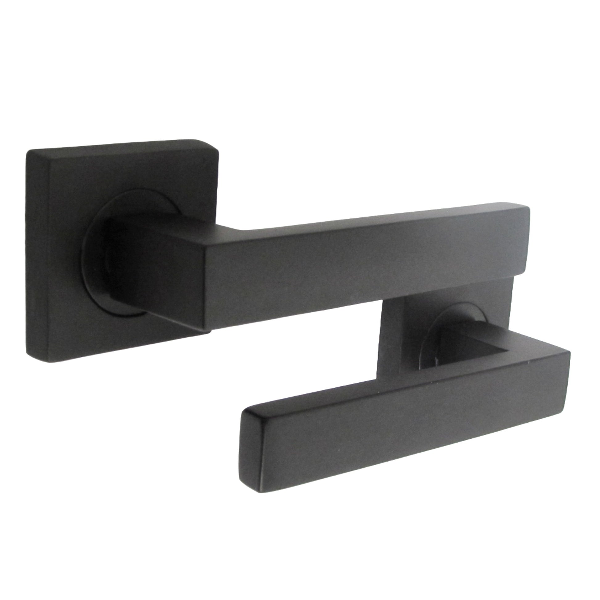Marketplace JPG companion for Cafri Door Handle Matt Black Rectangular Lever on Square Rose Internal Latch Door Handles