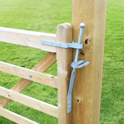 Fieldgate Spring Fastener Set Galvanised 610mm Latch for Gates with Fixings