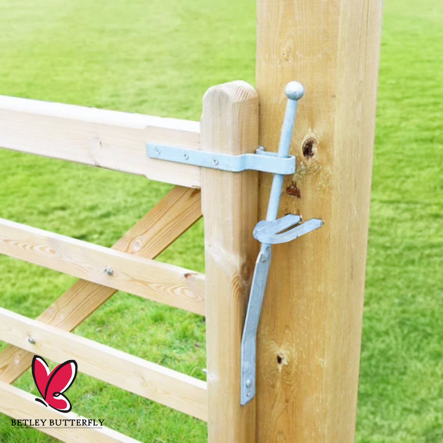 Marketplace JPG companion for Field Gate Spring Fastener Set Galvanised 610mm Latch for Gates with Fixings