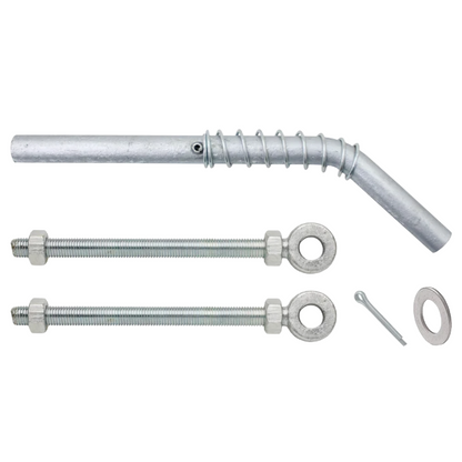 Field Gate Fixing Kit for Metal Gates 19mm Adjustable Gate Eyes with 300mm Bolt