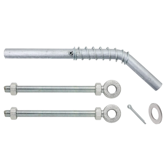 Field Gate Fixing Kit for Metal Gates 19mm Adjustable Gate Eyes with 300mm Bolt