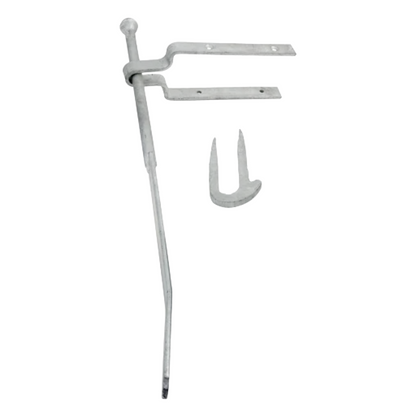 Fieldgate Spring Fastener Set Galvanised 610mm Latch for Gates with Fixings