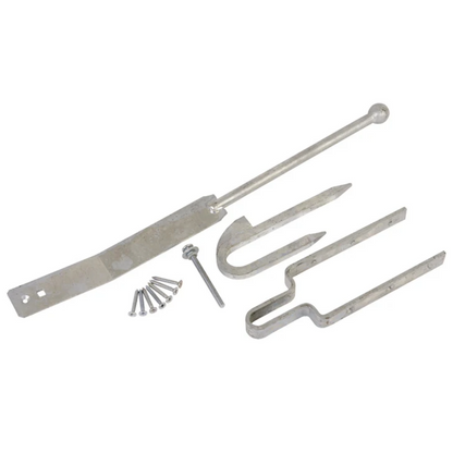 Fieldgate Spring Fastener Set Galvanised 610mm Latch for Gates with Fixings